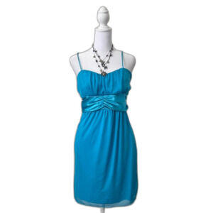 Charlotte Russe blue mini dress 2000s homecoming prom